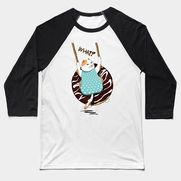 Donut swing Baseball T-Shirt by Gretta Cool